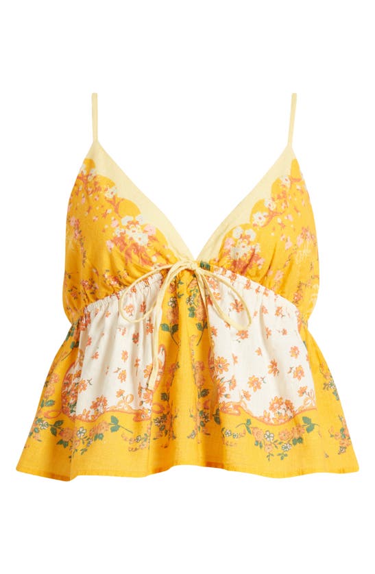 Shop Free People Double Date Floral Camisole In California Poppy Com