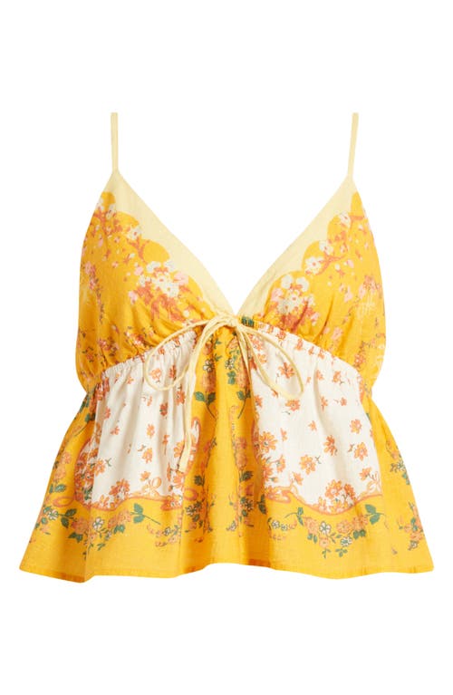 Double Date Floral Camisole in California Poppy Com