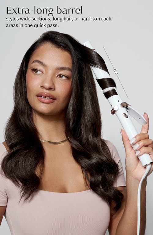 T3 Singlepass Curl 1.5-inch Ceramic Extra Long Barrel Curling Iron In Satin Blush