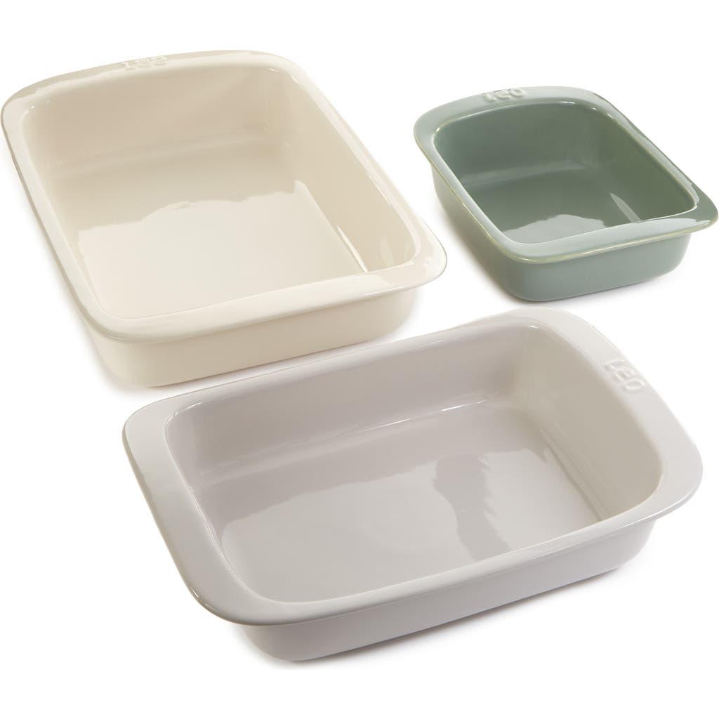 Berghoff 3-piece Ceramic Bakeware Set In Multicolor
