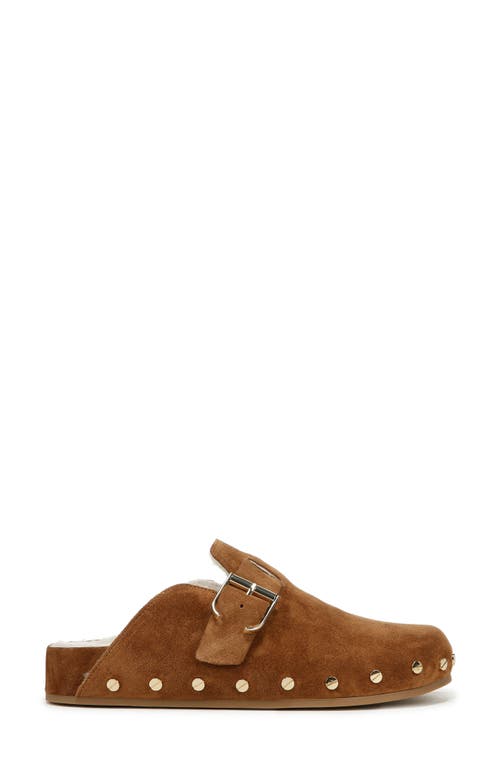 Shop Veronica Beard Fern 2 Genuine Shearling Clog In Caramel