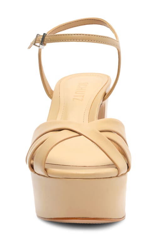 Shop Schutz Keefa Platform Sandal In Light Nude