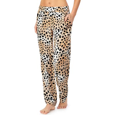 Shady Lady Wide Leg Pajama Pants, Brown