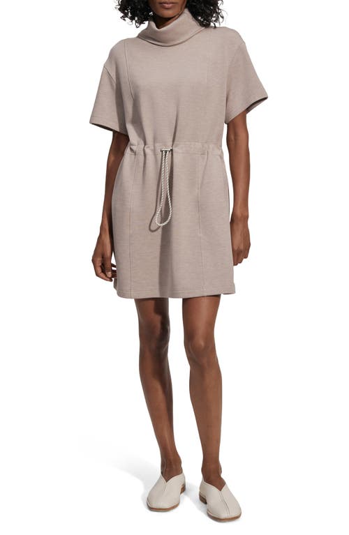 Varley Sophie Mock Neck Minidress Taupe Marl at Nordstrom,