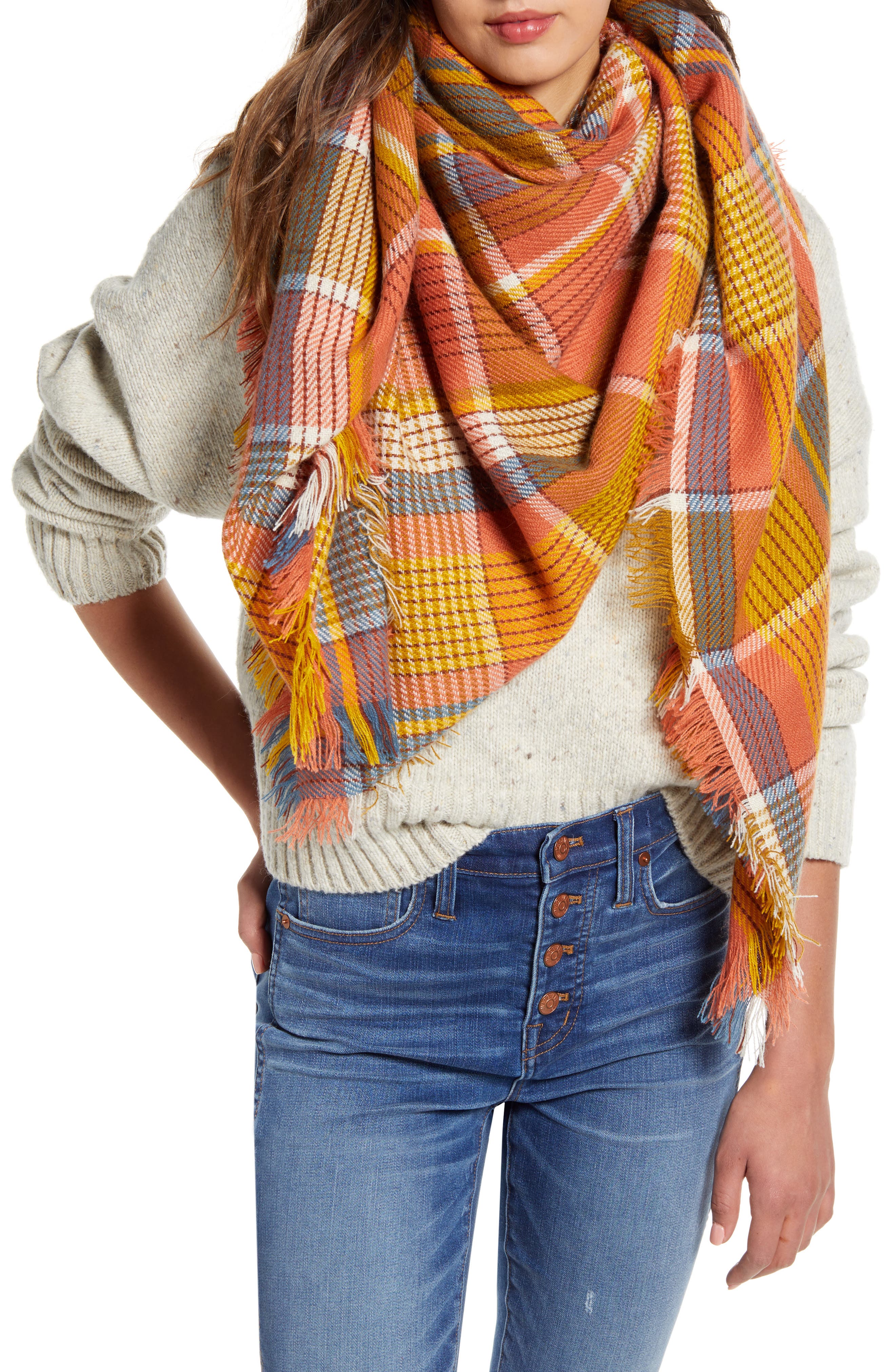 Madewell Multi Plaid Blanket Scarf (Nordstrom Exclusive) Nordstrom