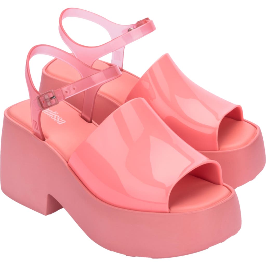 Melissa Pose Platform Sandal In Pink/pink