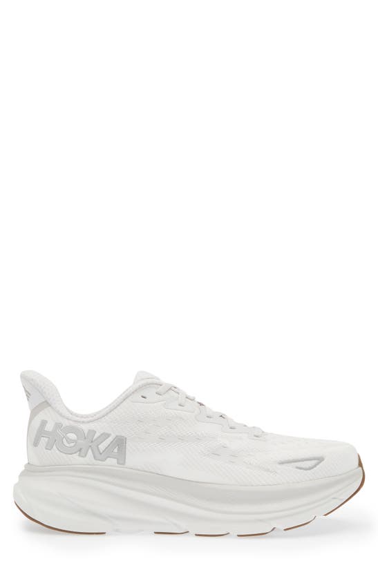 Shop Hoka Clifton 9 Running Shoe In Nimbus Cloud / White