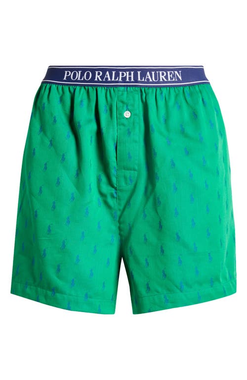 Shop Polo Ralph Lauren Pony Boxers In Clover