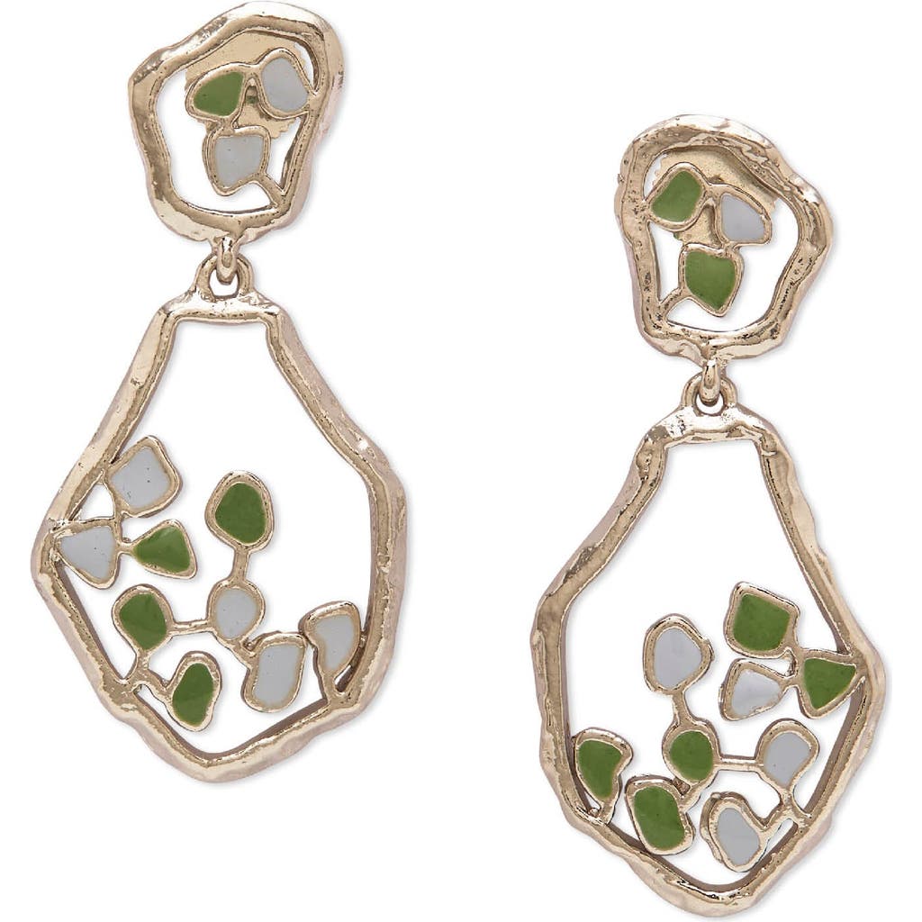 Dhwani Bhansal Terra Drop Earrings In Gold Plated