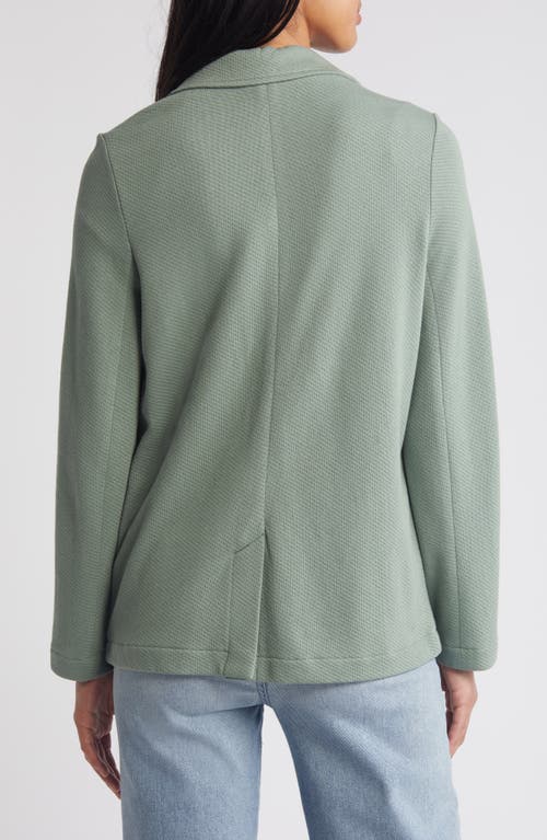 Shop Caslonr Caslon(r) Relaxed Knit Blazer In Green Dune