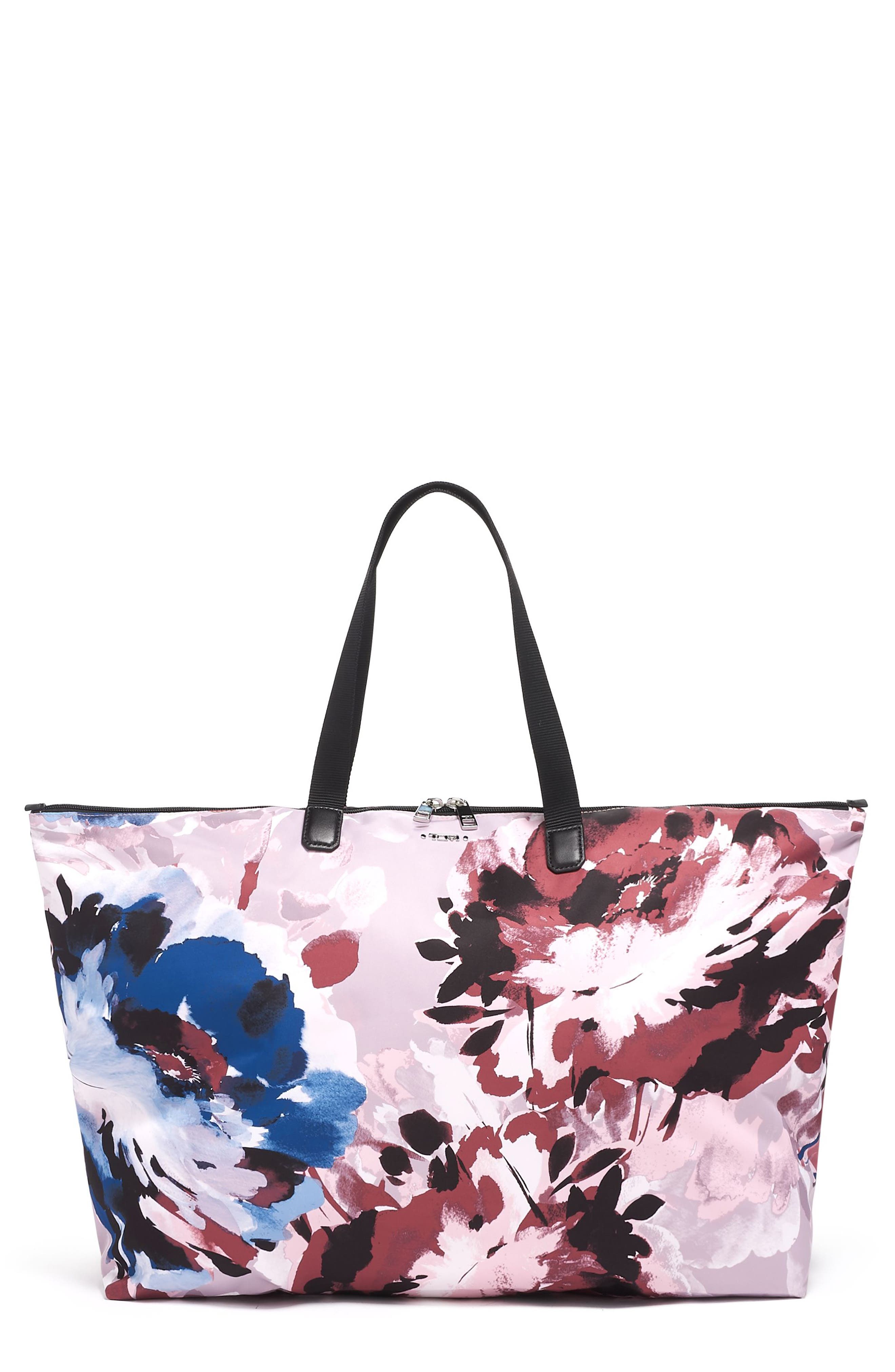 tumi floral tote