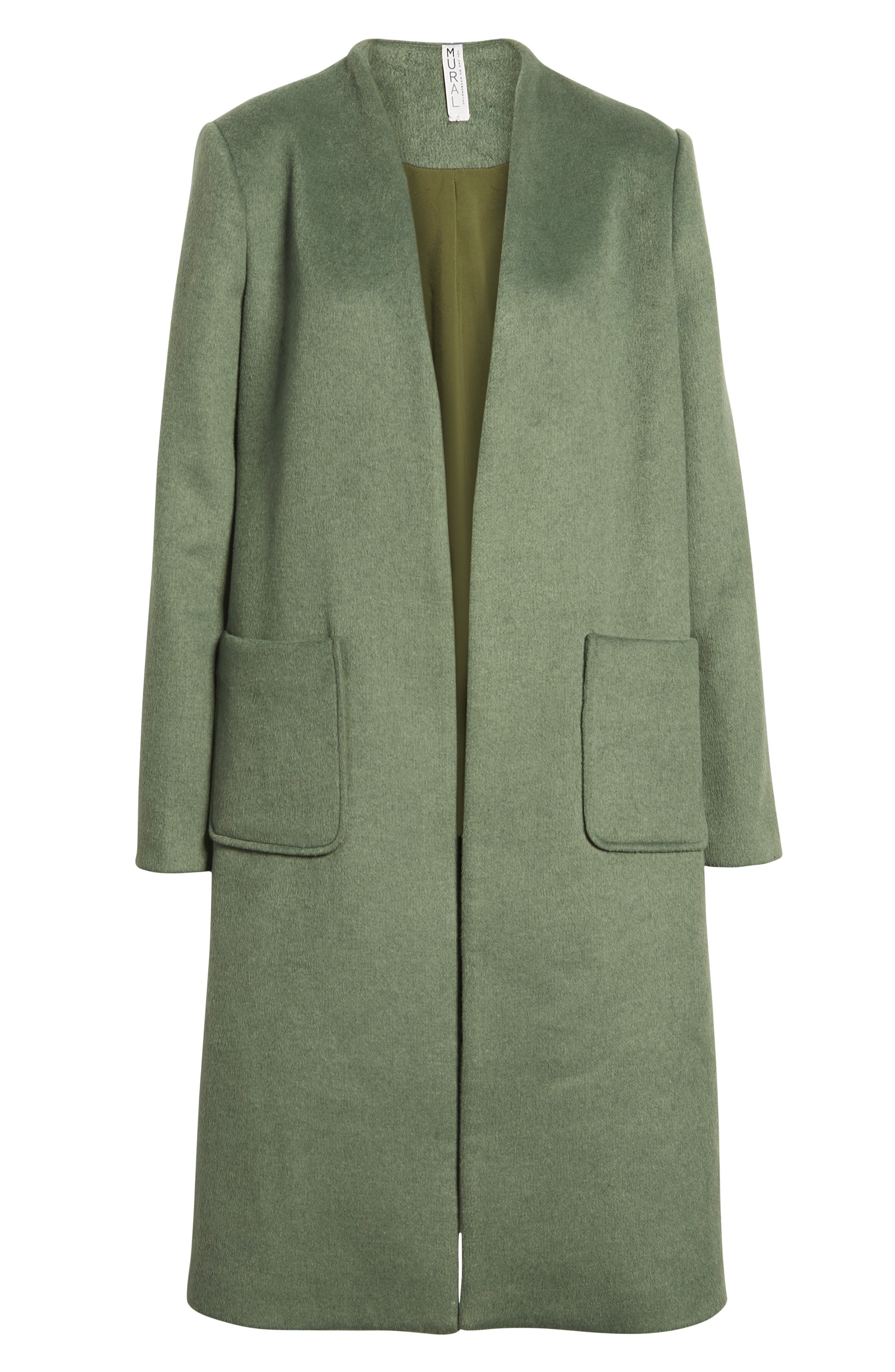 long open front coat