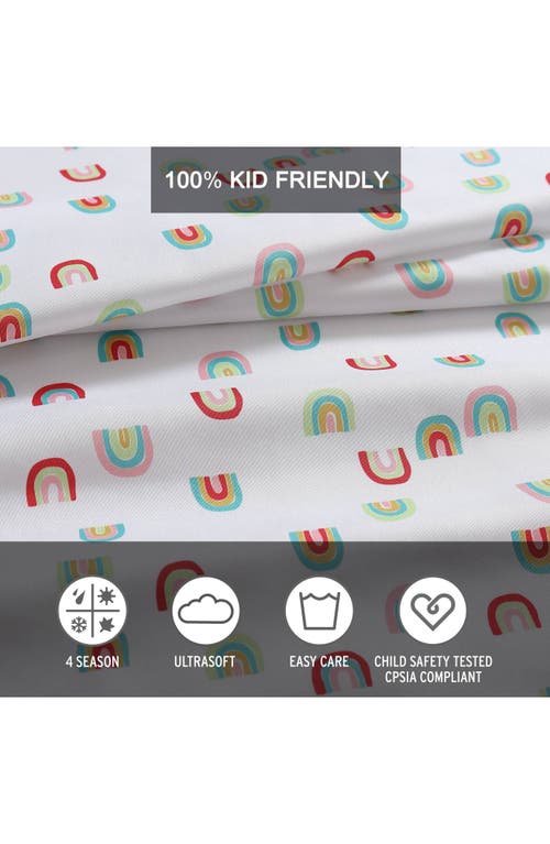 Eddie Bauer Sunnyvale Rainbow Sheet Set In White