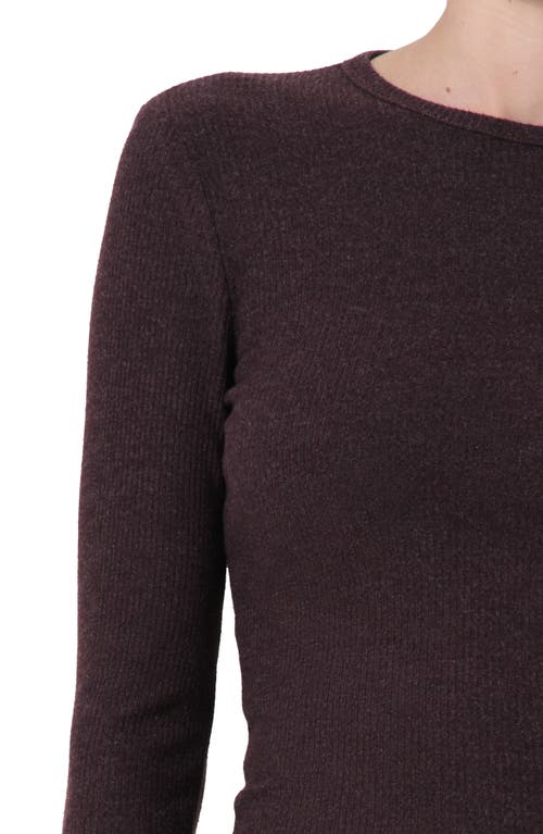 Agolde Delphi Slim Fit Ribbed T-shirt In Raisin