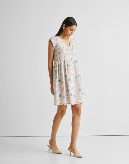 Reistor Cap Sleeved Short Dress In Azalea Allure