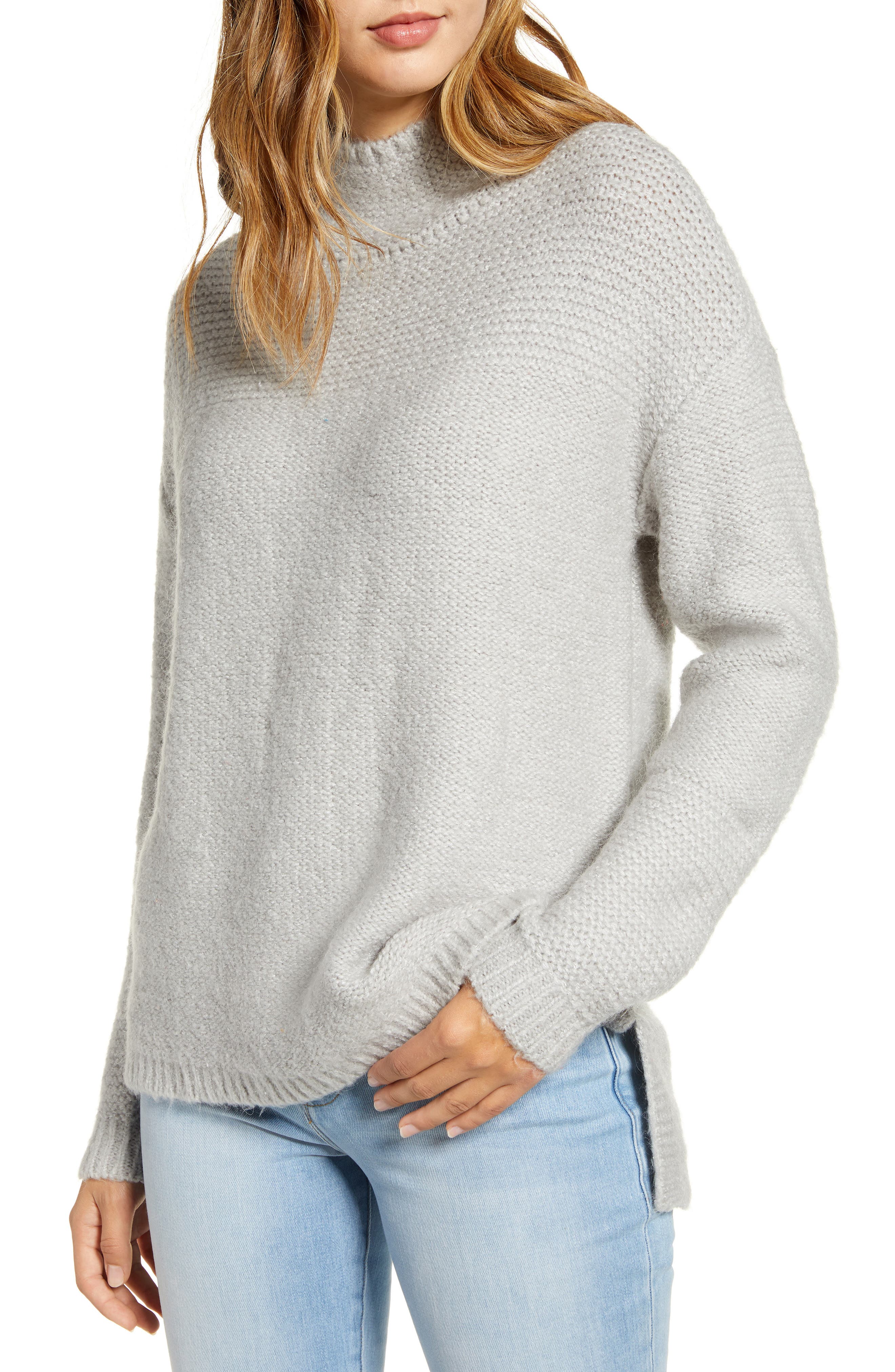 Download Caslon® Mock Neck High Low Sweater | Nordstrom