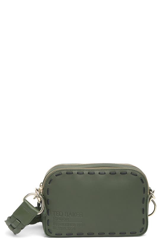 Ted Baker Braideo Crossbody Bag In Dark Green