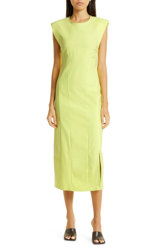 marked Continental At tilpasse sig Gestuz Aurora Cap Sleeve Sheath Dress In Sunny Lime | ModeSens