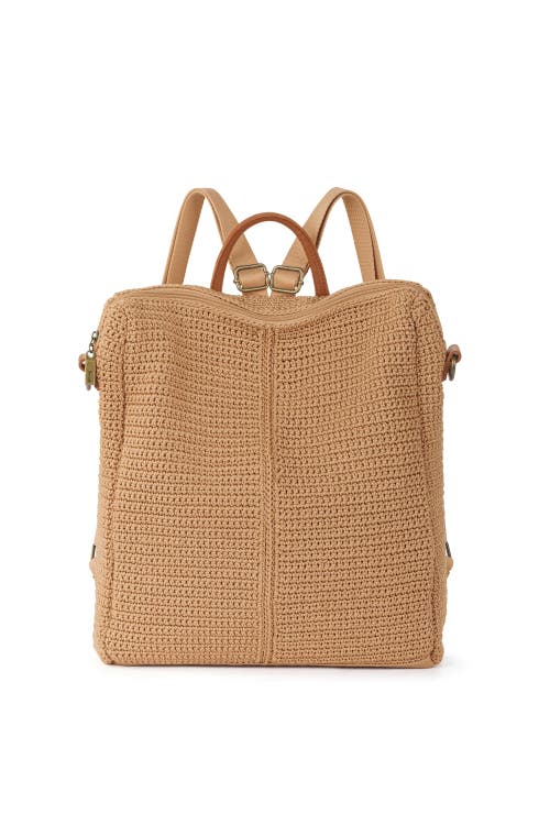 The Sak Women's Los Feliz Crochet Backpack In Bamboo