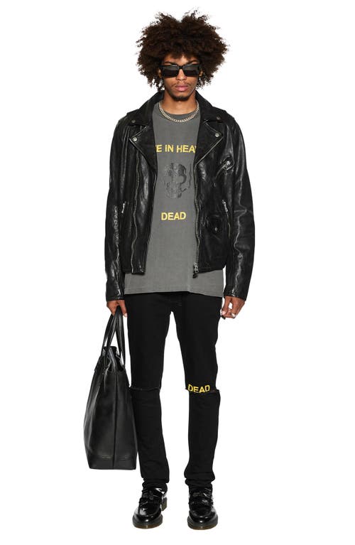 Ksubi Dead Ekcess Oversize Graphic T-shirt In Charcoal