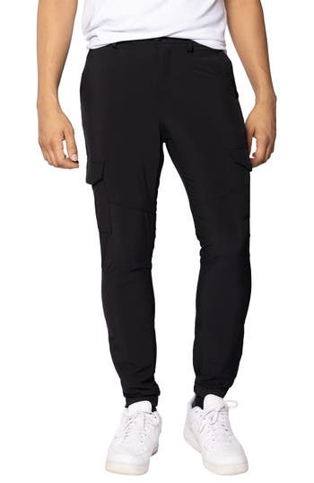 Shop Spring + Mercer Stretch Cargo Pants In Black