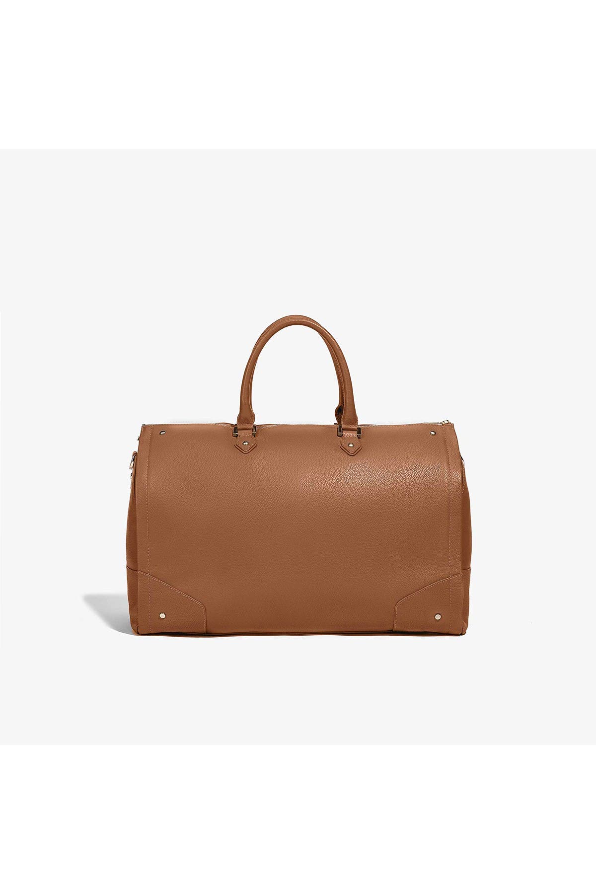 leather garment duffle bag