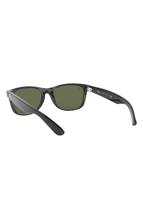 Shop Ray Ban Ray-ban New Wayfarer 55mm Rectangular Sunglasses In Black