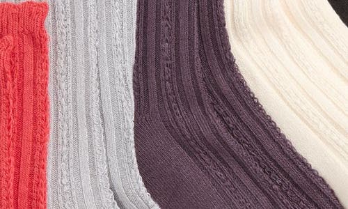 NORDSTROM NORDSTROM ASSORTED 5-PACK POINTELLE CREW SOCKS