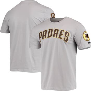 Men's Fanatics Branded Brown San Diego Padres Team Logo Lockup T