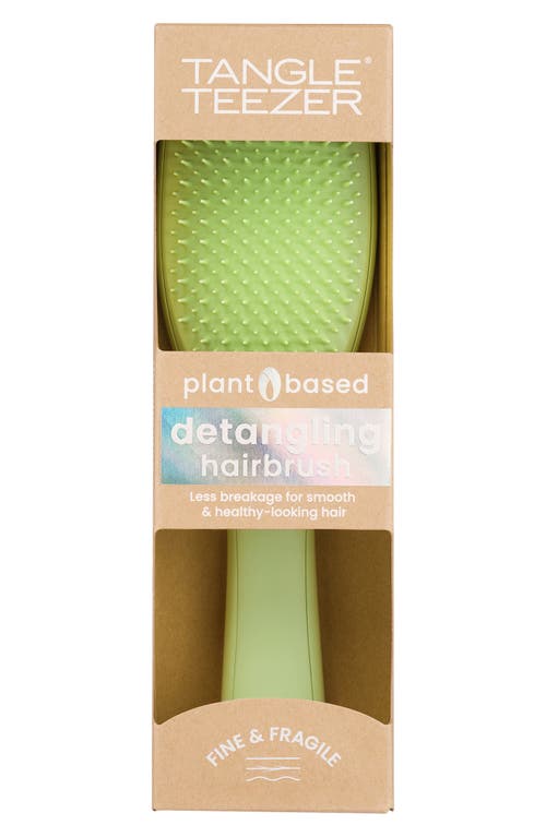 Shop Tangle Teezer Plant Brush For Fine & Fragile Hair In Matcha Green