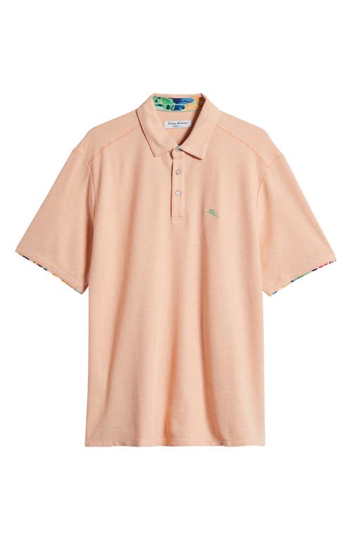 Shop Tommy Bahama Perfectly Paradise Islandzone® Five O'clock Performance Polo In Passion Peach Heather