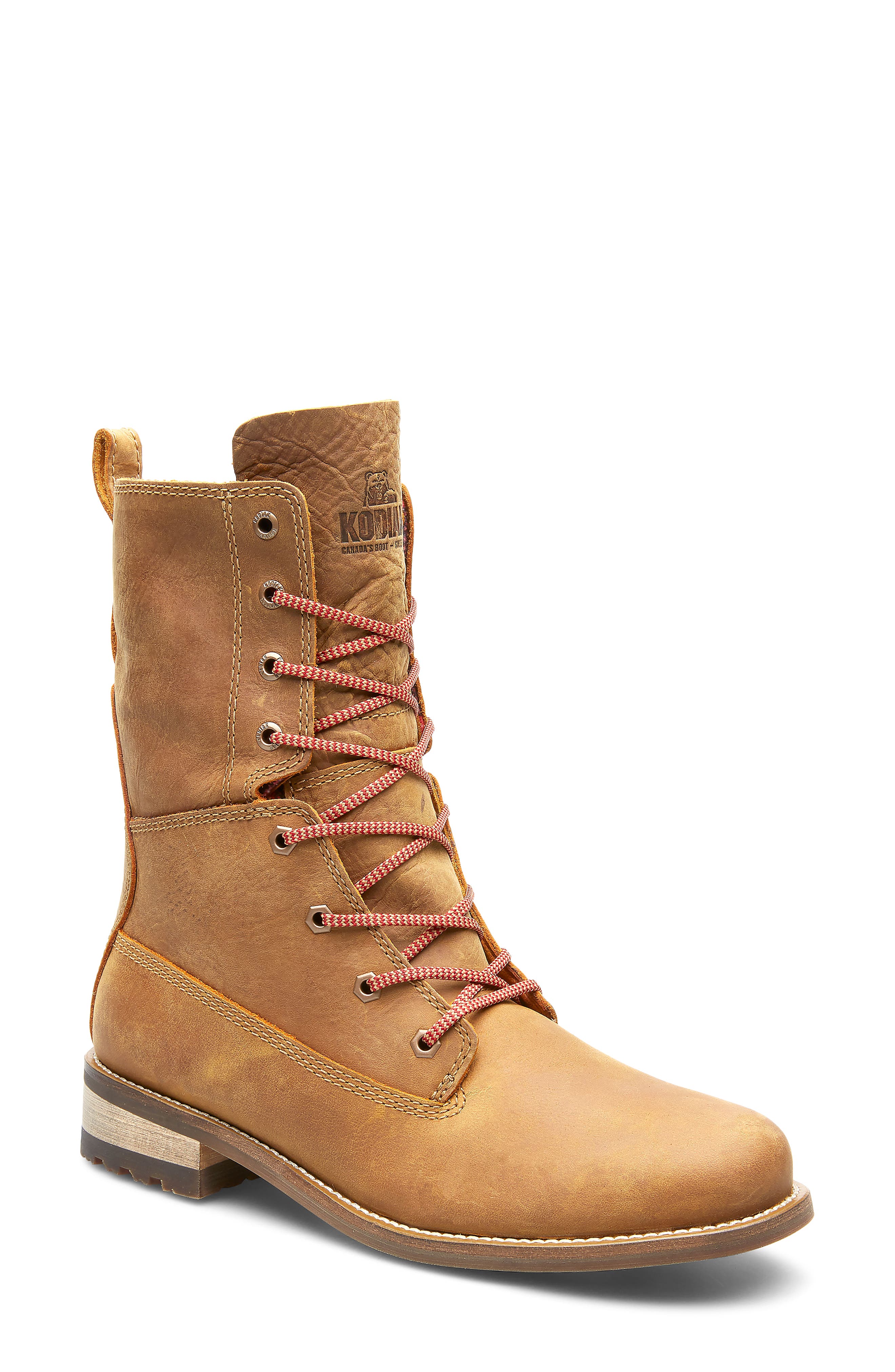 kodiak waterproof leather lace up boots