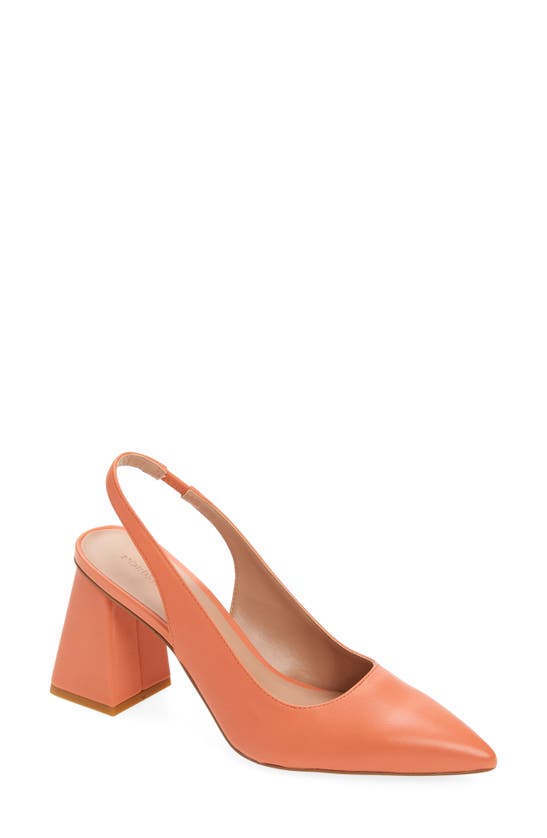 Nordstrom Polina Pointed Toe Slingback Pump In Coral