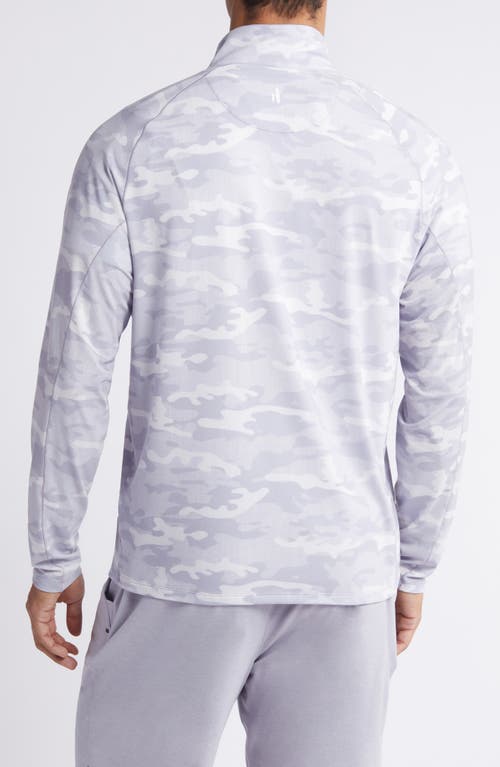 Johnnie-o Patton Camo Half Zip Pullover In White