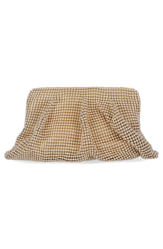 Jessica Mcclintock Lorana Clutch In Light Gold