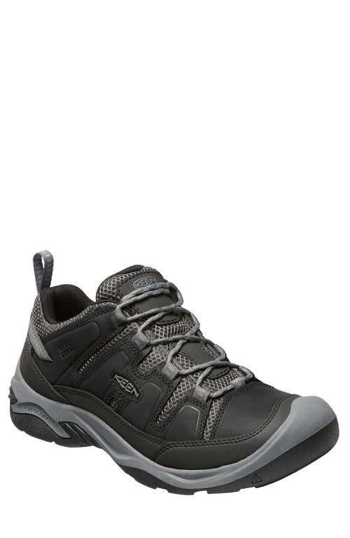 Keen Circadia Vent Waterproof Hiking Shoe In Black/steel Grey