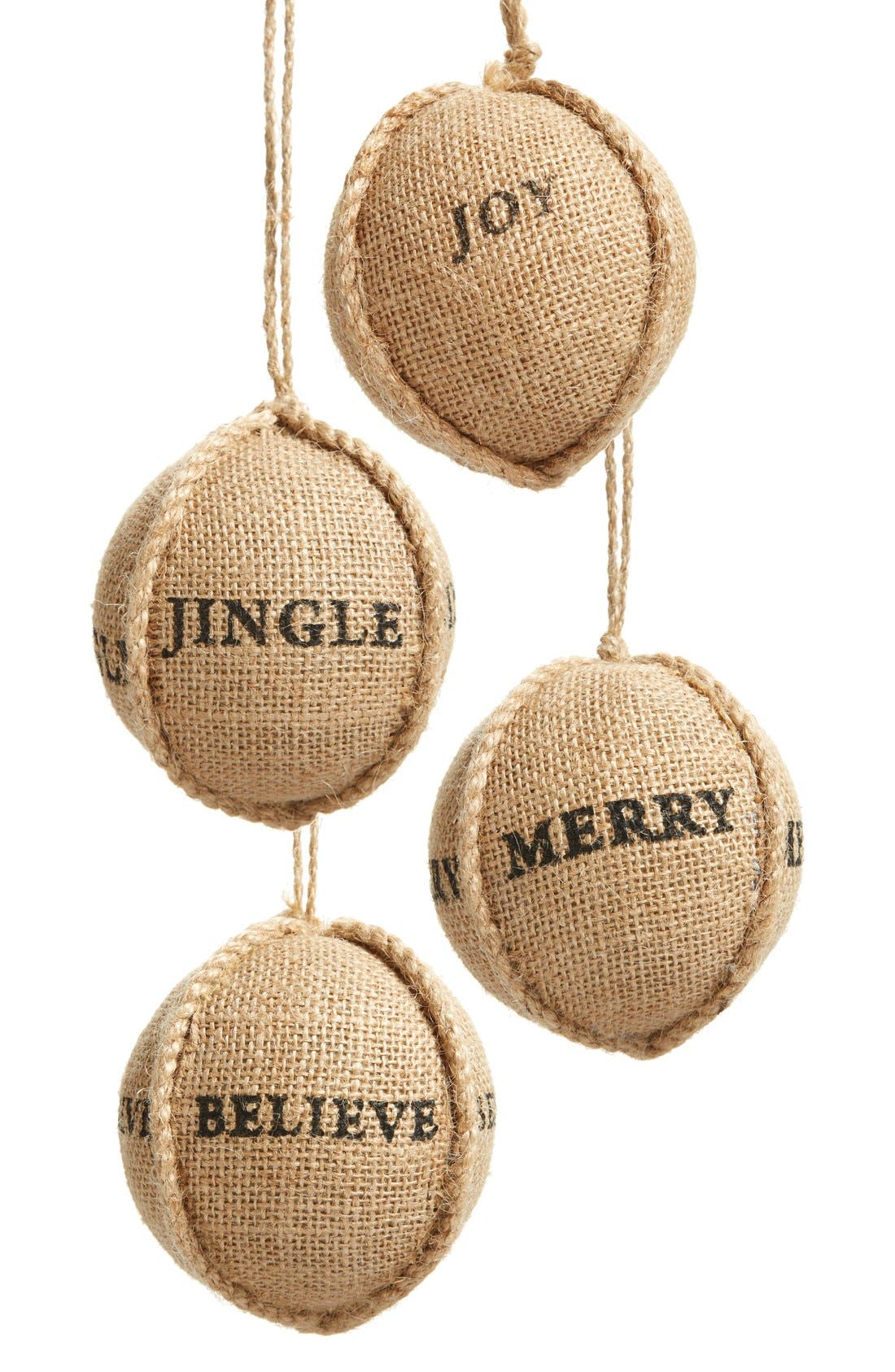 Nordstrom at Home Set of 4 Jute Ornaments Nordstrom