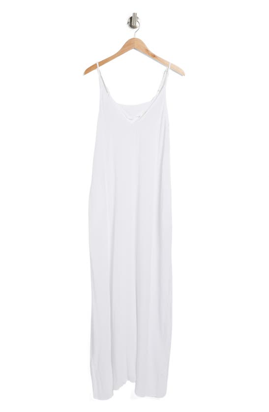 Lovestitch Cutout Gauze Maxi Dress In White
