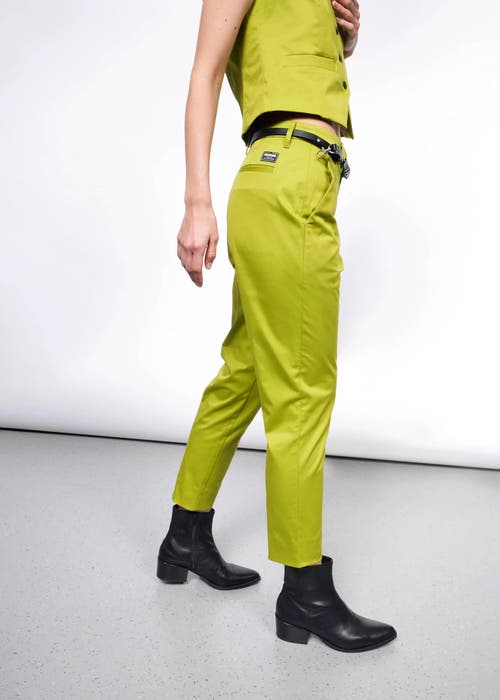 Shop Wildfang The Essential Slim Crop Pant In Pickle