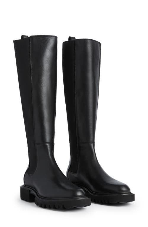 Shop Allsaints Maeve Knee High Boot In Black