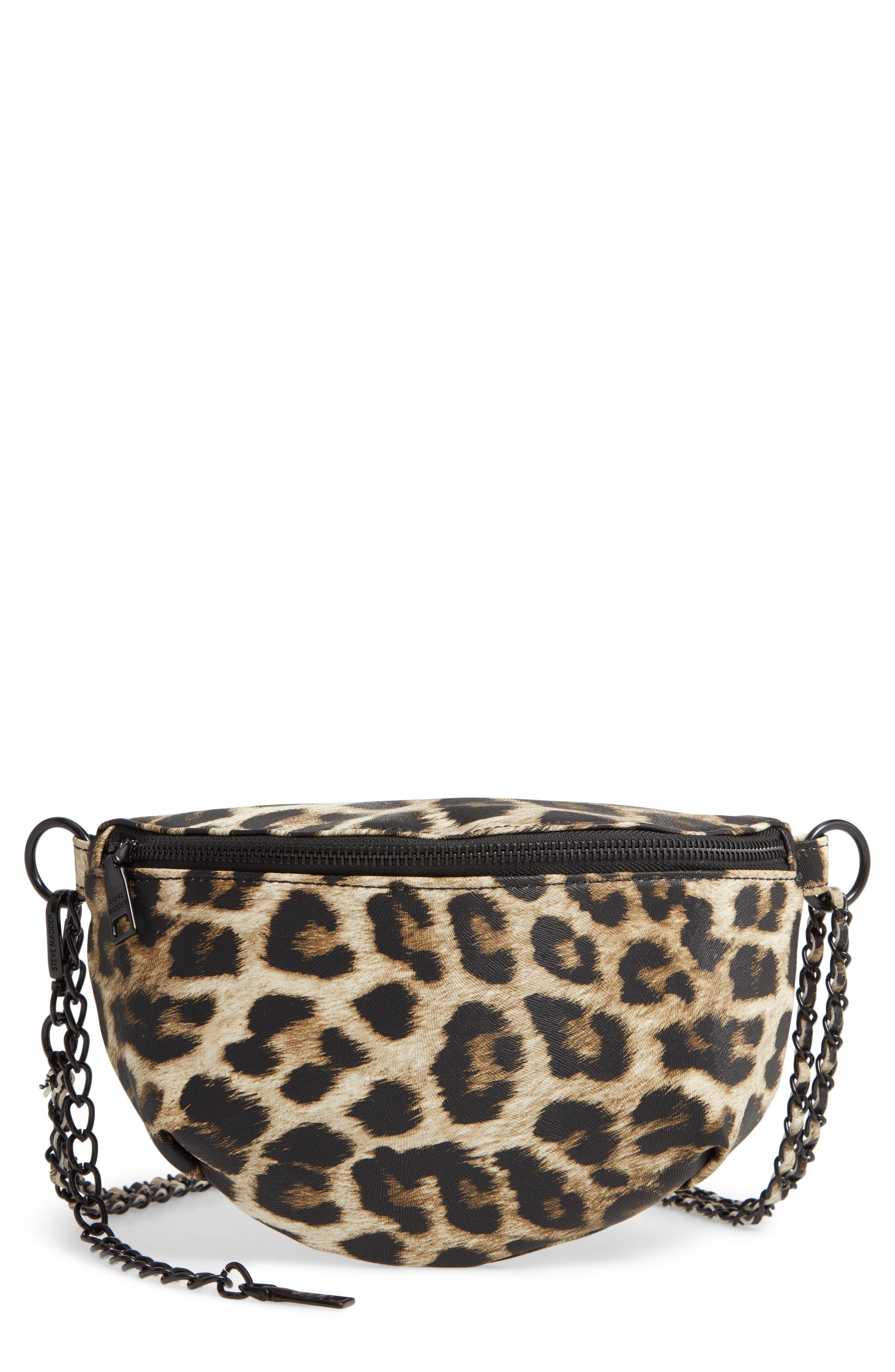 steve madden leopard purse