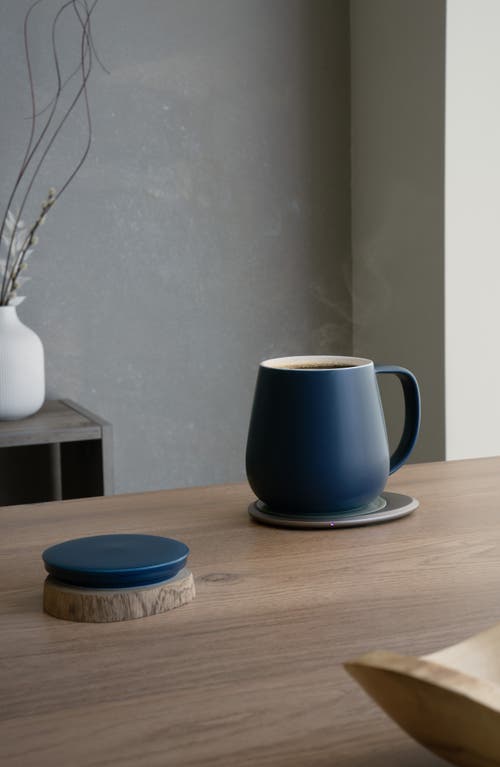Ohom Ui+ Mug & Warmer Set In Navy Blue