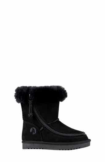  BILLY Footwear Kids Cozy II for Toddlers - Classic Winter Faux  Fur Collar Synthetic Little Boots - Black 7 Toddler M