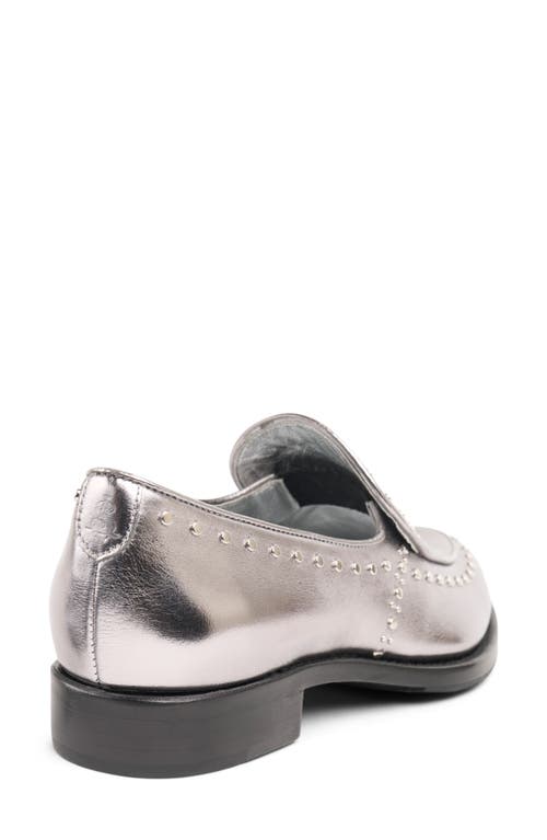 Shop The Office Of Angela Scott Miss Cecilia Loafer In Silver