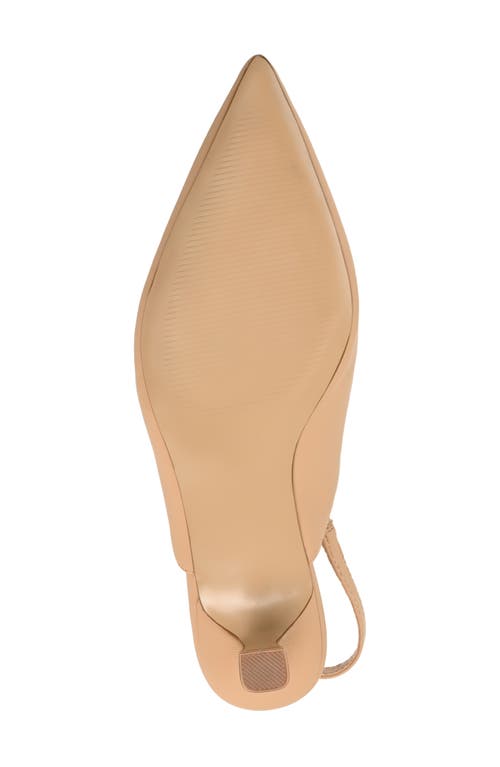 Shop Journee Collection Paulina Slingback Pump In Tan