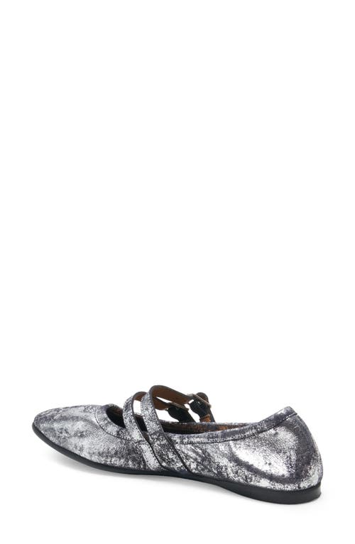 Shop Free People Gemini Ballet Flat In Silver Distressed