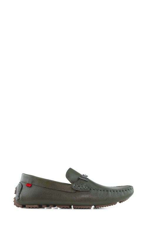 Marc Joseph New York Henry Street Bit Driving Loafer In Olive Grainy