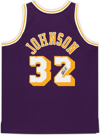 Authentic magic johnson sales jersey