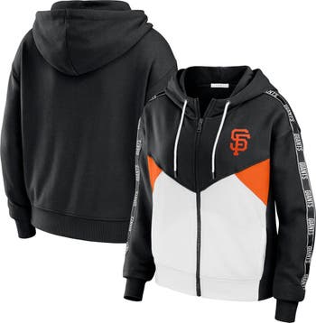 Women's Wear by Erin Andrews Black/White San Francisco Giants Chunky Pullover Sweatshirt Size: Large