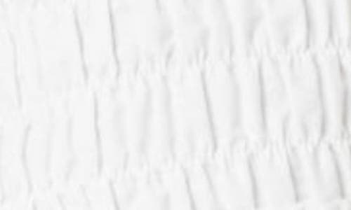 Edikted Tali Scrunch Lace Trim Shorts In White